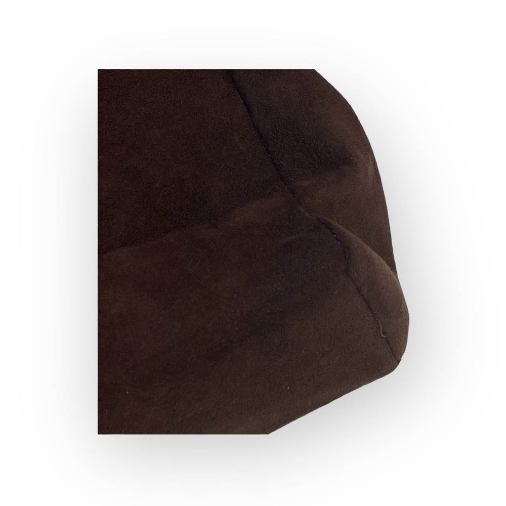 90’s: Julie Brown ꕥ Bamboo Boho Top Handle Satchel Bag ꕥ Chocolate Micro Suede ꕥ - Picture 5 of 16